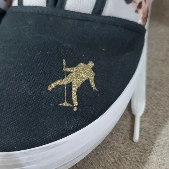 Elvis Presley Black and White Sneakers - Picture 5 of 12